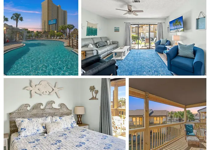 The Salty Suite Beach House- Heated Pool! Hot Tub! Pet And Family Friendly! No Elevators! Park At Your Door!